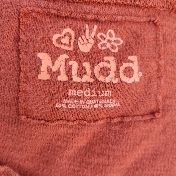 Mudd Ladies Rust Long Sleeve Lightweight Tshirt Medium - Picture 3 of 8